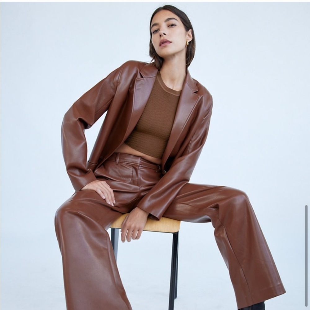 Aritzia Babaton Logan Vegan Leather Blazer